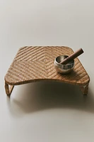 RATTAN MEDITATION STOOL