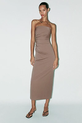 JEWEL NECKLACE MIDI DRESS