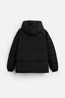 HOODED QUILTED JACKET