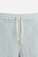 BERMUDA JACQUARD EFFET FROISSÉ