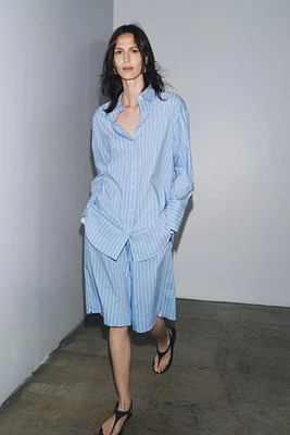 ZW COLLECTION STRIPED OVERSIZED SHIRT