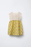 ROBE AU CROCHET EN COTON ET LIN