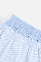 2 PACK OF MIXED POPLIN BOXERS