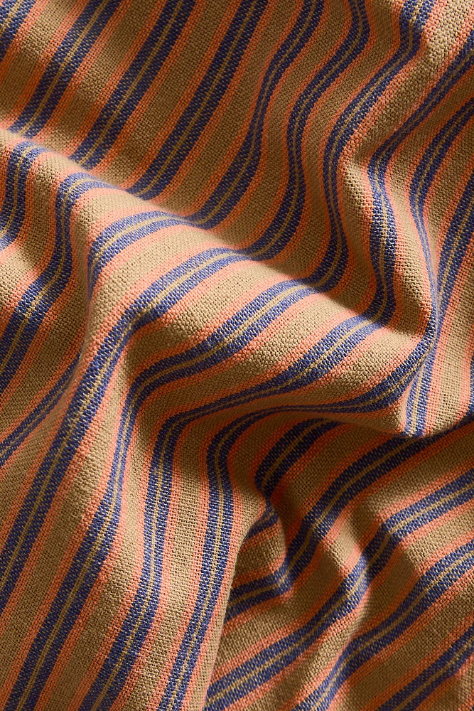 DYED THREAD STRIPED TABLECLOTH