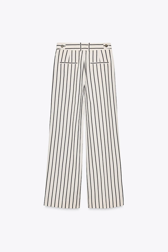 ZW COLLECTION STRIPED PLEATED PANTS