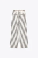 ZW COLLECTION STRIPED PLEATED PANTS