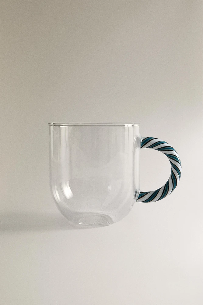 TASSE BOROSILICATE ANSE SPIRALE