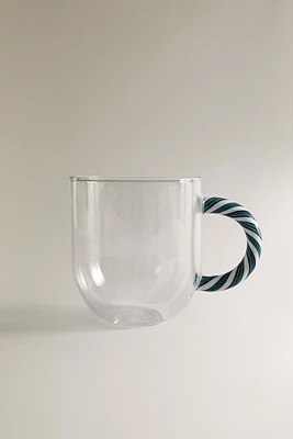 TASSE BOROSILICATE ANSE SPIRALE