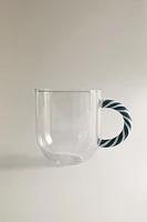 TASSE BOROSILICATE ANSE SPIRALE