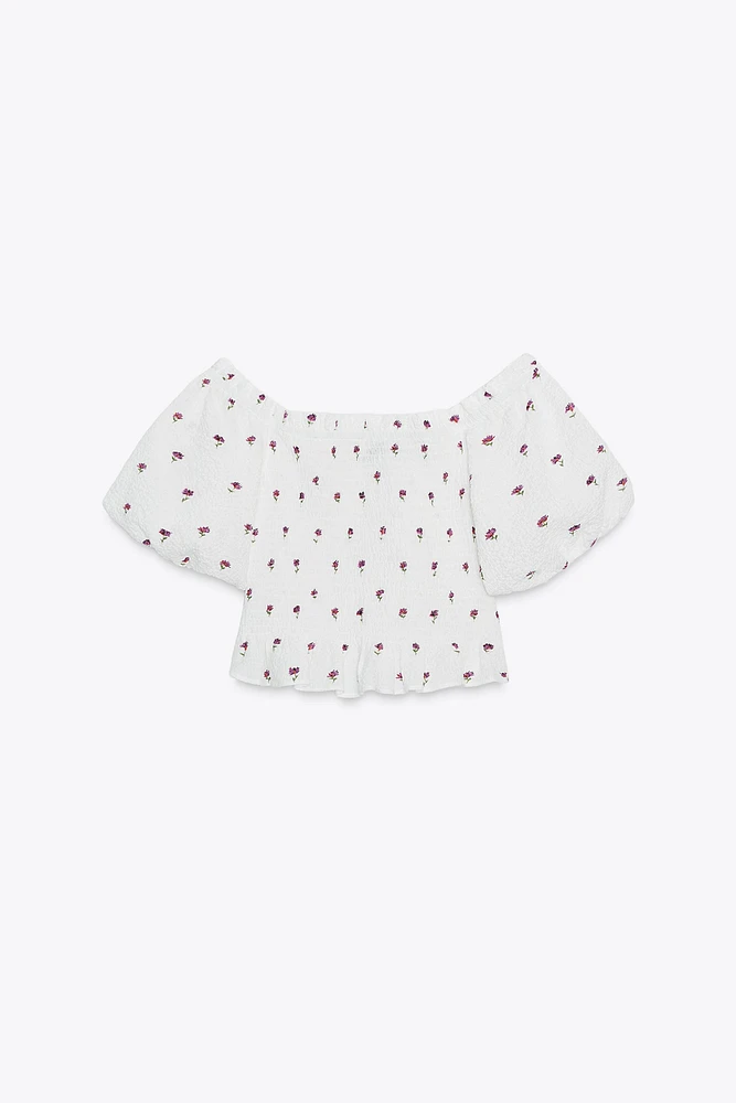 TOP À IMPRIMÉ FLORAL
