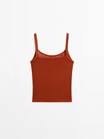 Ribbed crop top
