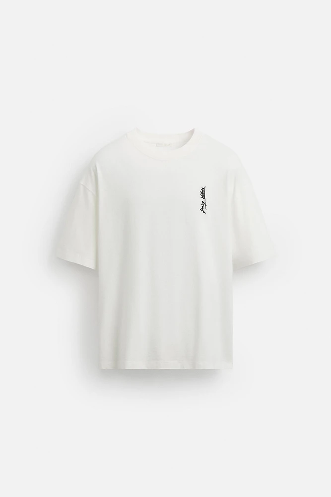 MUSICAL NOTE EMBROIDERED T-SHIRT
