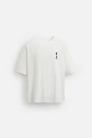 MUSICAL NOTE EMBROIDERED T-SHIRT