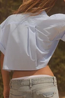 CHEMISE COURTE EN POPELINE