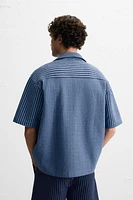 CHEMISE RELAXED FIT SEERSUCKER
