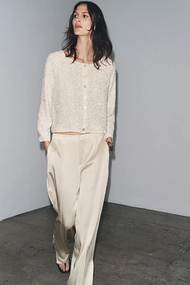 SEQUIN CARDIGAN