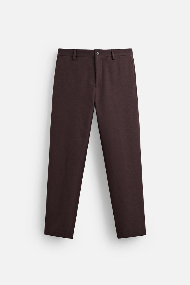 REGULAR FIT SUIT PANTS