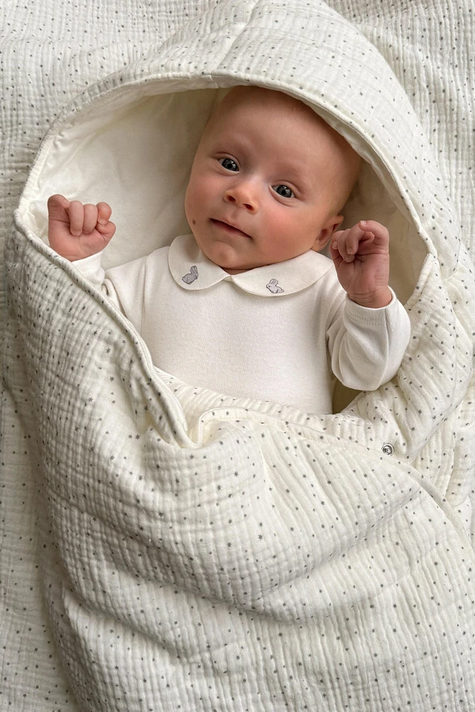 BODYSUIT WITH EMBROIDERED COLLAR