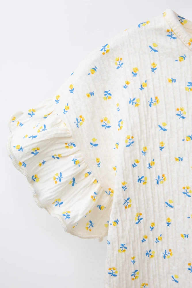 T-SHIRT IMPRIMÉ FLEURS
