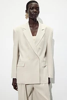 OVERSIZED BLAZER WITH SHOULDER PADS