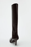 THIN HEELED BOOTS