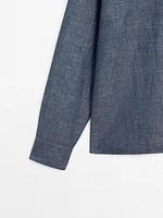 Regular fit denim shirt
