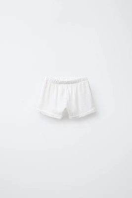 PLAIN COMBINATION BERMUDA SHORTS