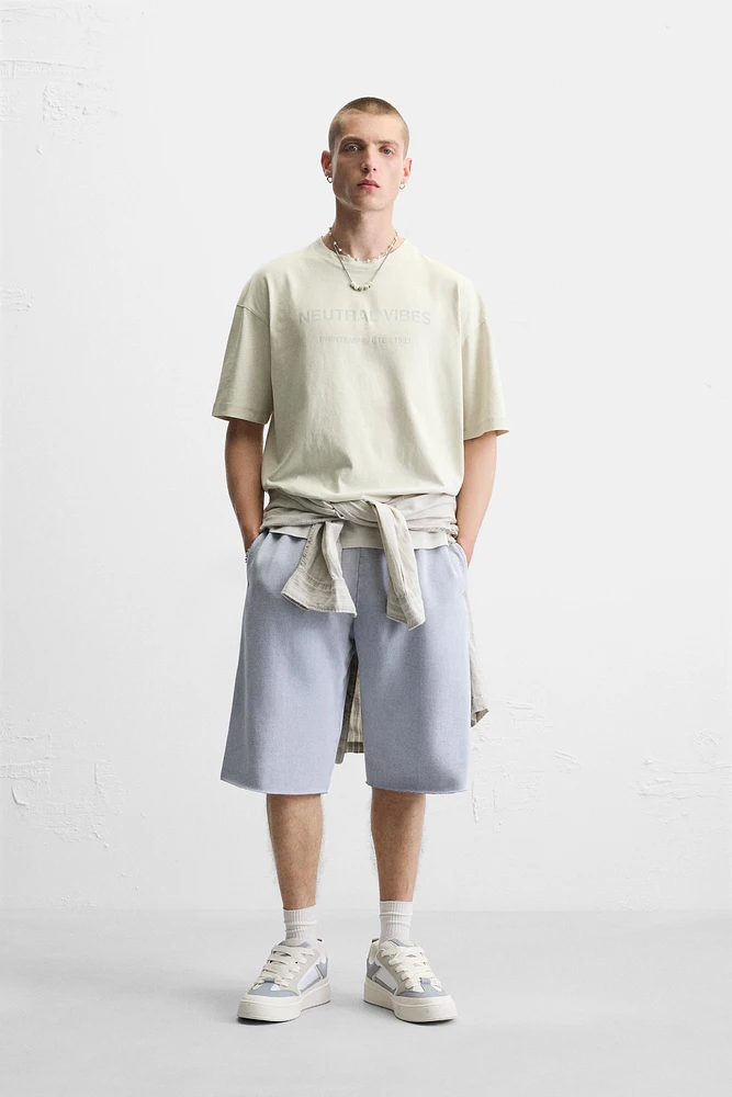 WASHED TEXT T-SHIRT