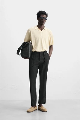 COTTON LINEN PANTS