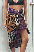 TIGER LEOPARD PRINT SCARF