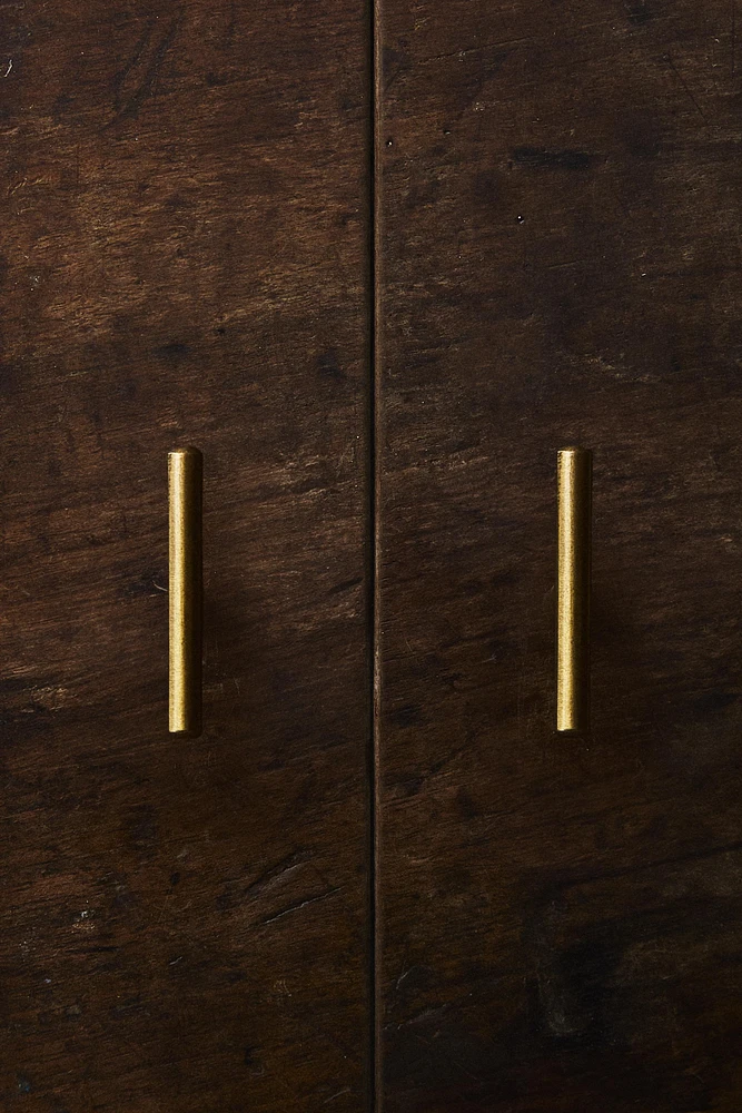 LOT BOUTONS DE PORTE MÉTALLIQUES DORÉS (LOT DE 2)