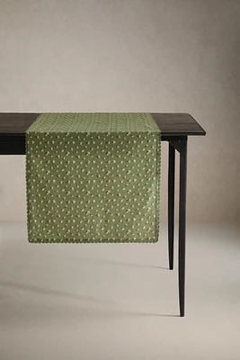 CHEMIN DE TABLE COTON MARGUERITES