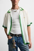 PRINTED SATIN SHIRT