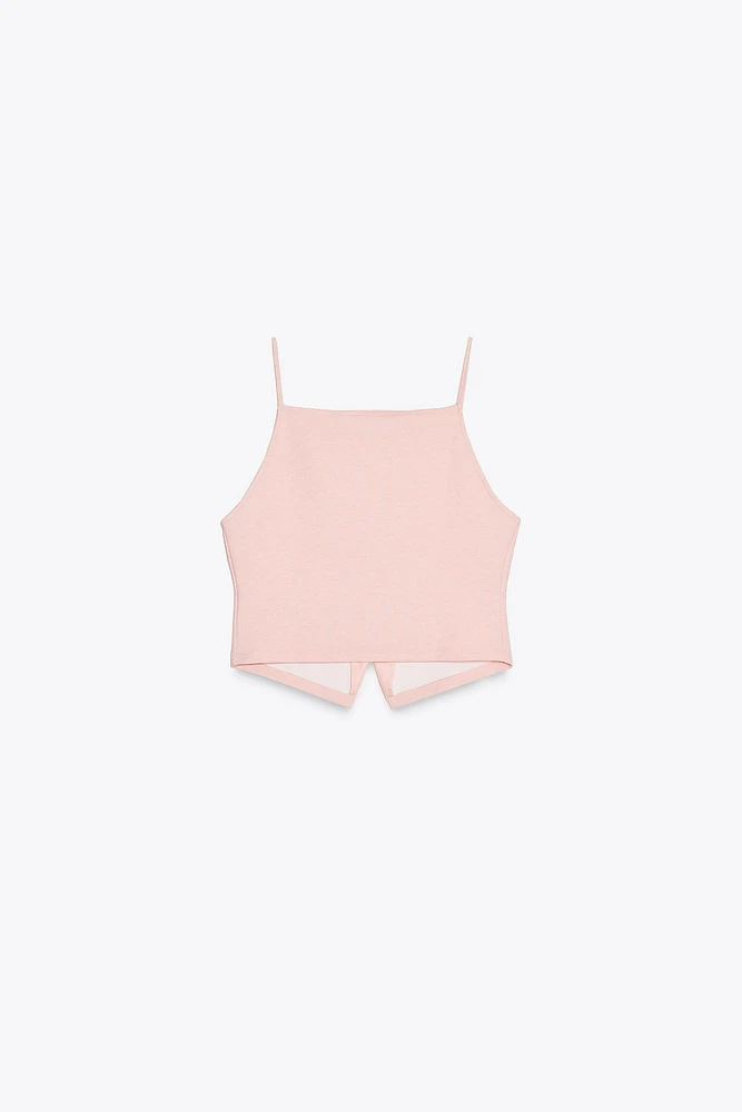 TOP GILET BOUTONS