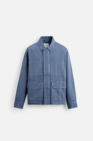 WASHED POCKET OVERSHIRT