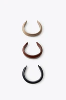 PACK OF 3 LEATHER BRACELETS