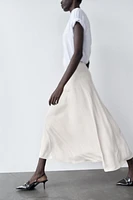 CREPE MIDI SKIRT