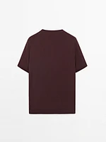 Short sleeve fine knit sweater