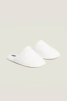 TERRYCLOTH SLIPPERS WITH PIPING