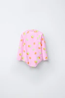 2-6 ANS/ MAILLOT DE BAIN À IMPRIMÉ CITRONS