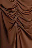 JUPE EN POLYAMIDE FRONCÉE