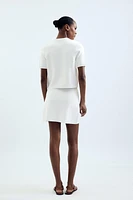 KNIT MINI SKIRT