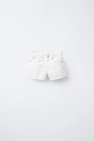 FLORAL DENIM SHORTS