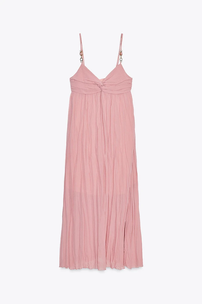 MIDI DRESS WITH APPLIQUÉS