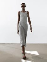 Linen fluid sleeveless dress
