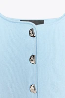 PLAIN KNIT CORSET TOP
