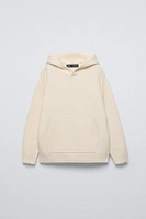 SOFT TOUCH HOODED KNIT SWEATER