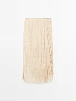 Pleated skirt with fold detail - Limited Edition