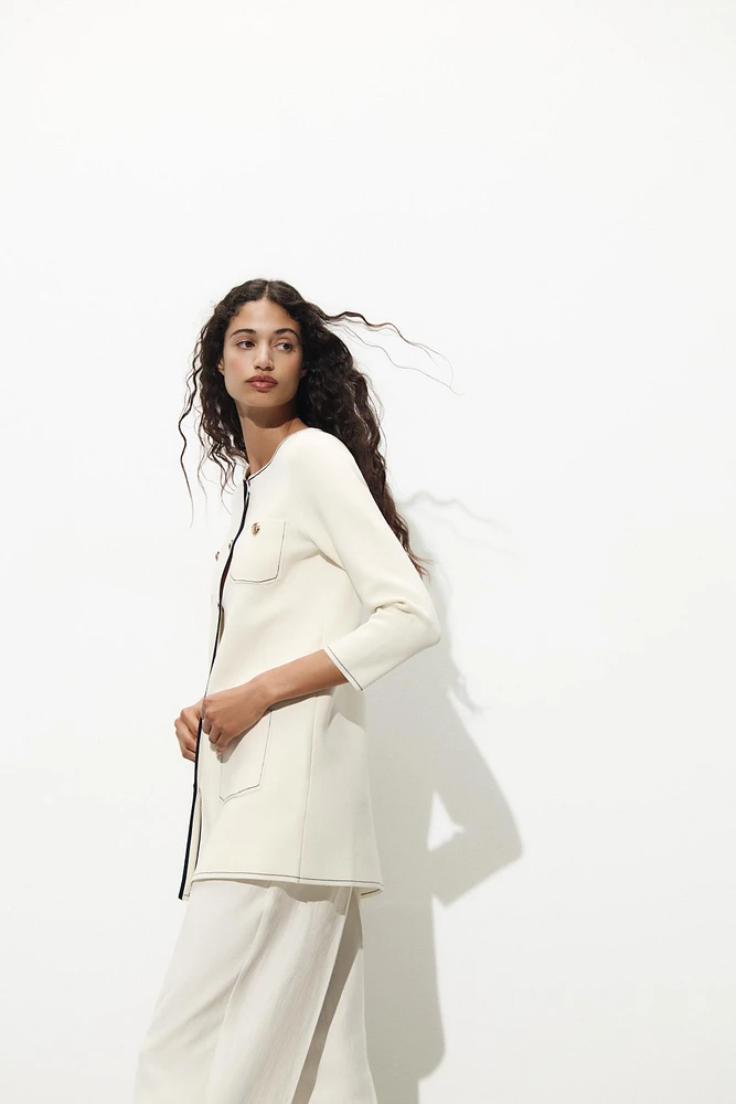 LONG KNIT JACKET