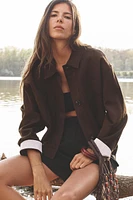 LINEN BLEND SHORT JACKET